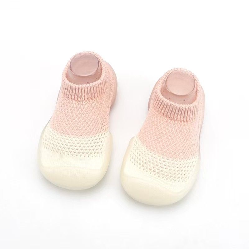Newborn Baby Boy Shoes Embroidery Pattern Nonslip Floor Socks Kids Girls Soft Rubber Sole Crib Toddler Booties Child Sneakers Orange 18