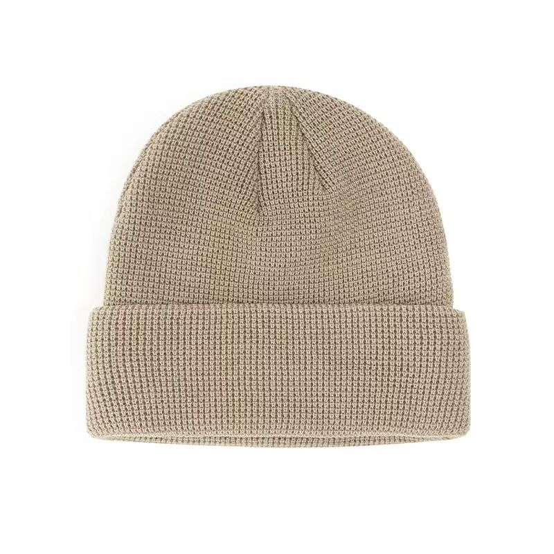 Fashion Hip Hop Beanie Knitted hat Men Skullcap Women winter Warm Brimless Baggy Melon Hats & Caps Autumn and winter short domed knitted wool hat Men's and women's warm pullover cold hat thin melon Bl
