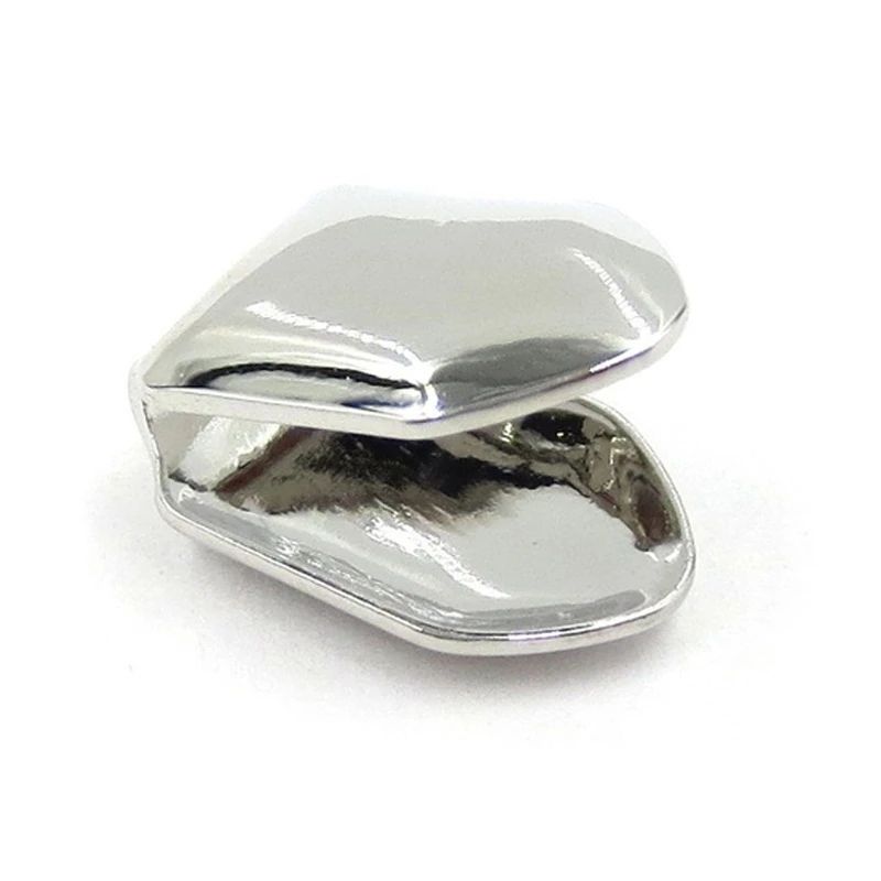 Gold Trendy Rock Rapper Hip Hop Grillz Caps Mold Top & Bottom Grill Body Jewelry Single Teeth Silver