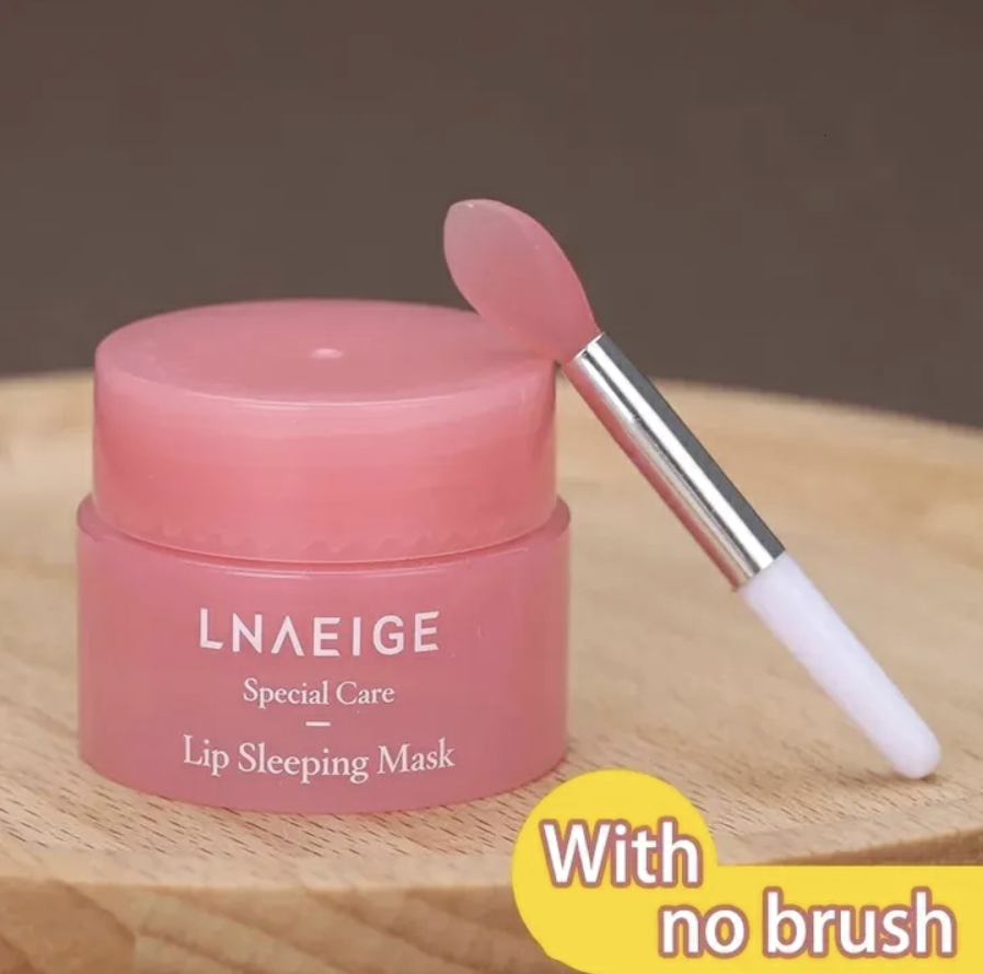 3g South Korea Lip Sleep Mask Night Sleep Maintenance Moisturizing Lip Gloss Bleach Cream Nourishing Lip Care Strawberry Pink