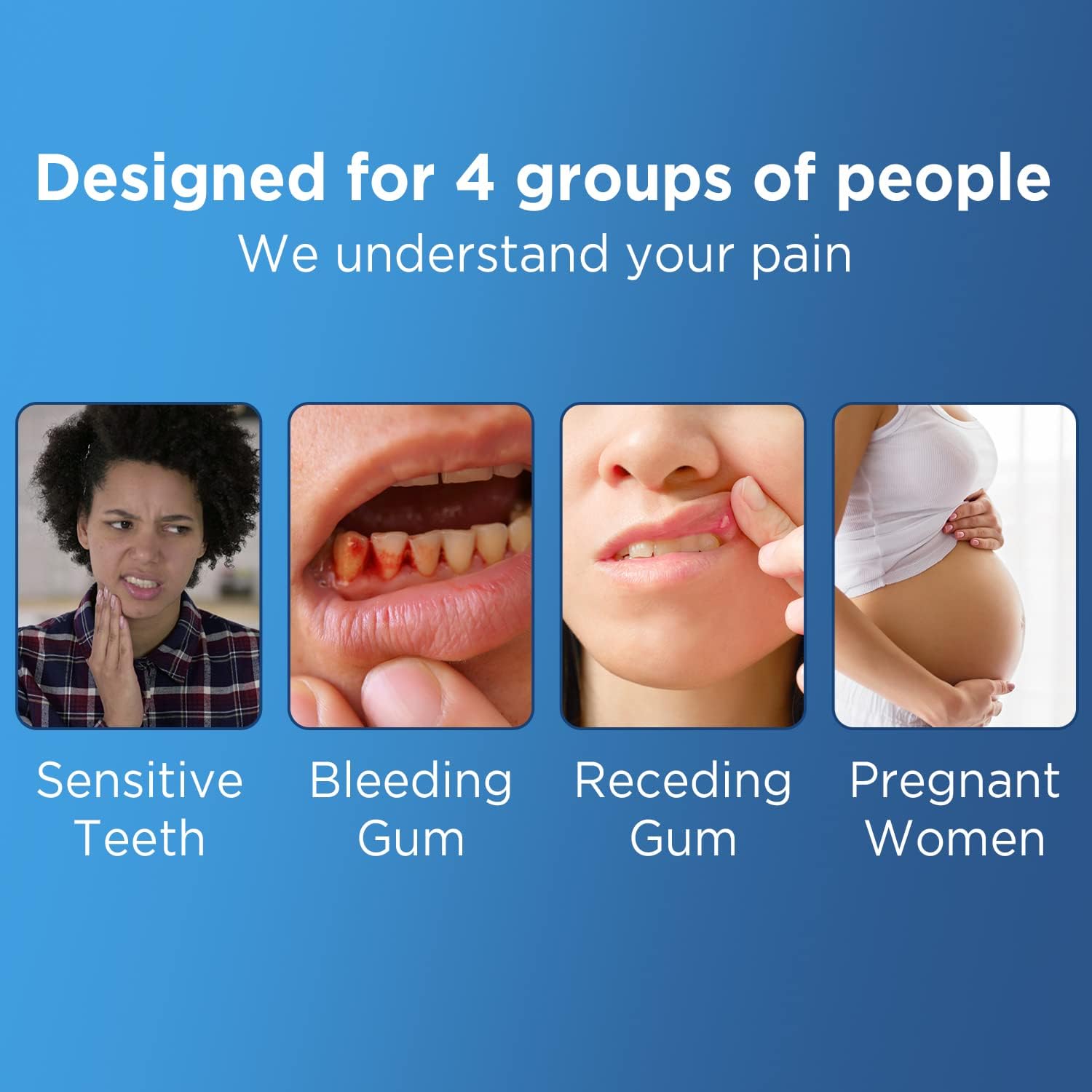 Adult ultra-soft toothbrush with 10,000 micro and nano bristles for sensitive teeth and receding gums with a compact brush head Random allocation 5pcs/set