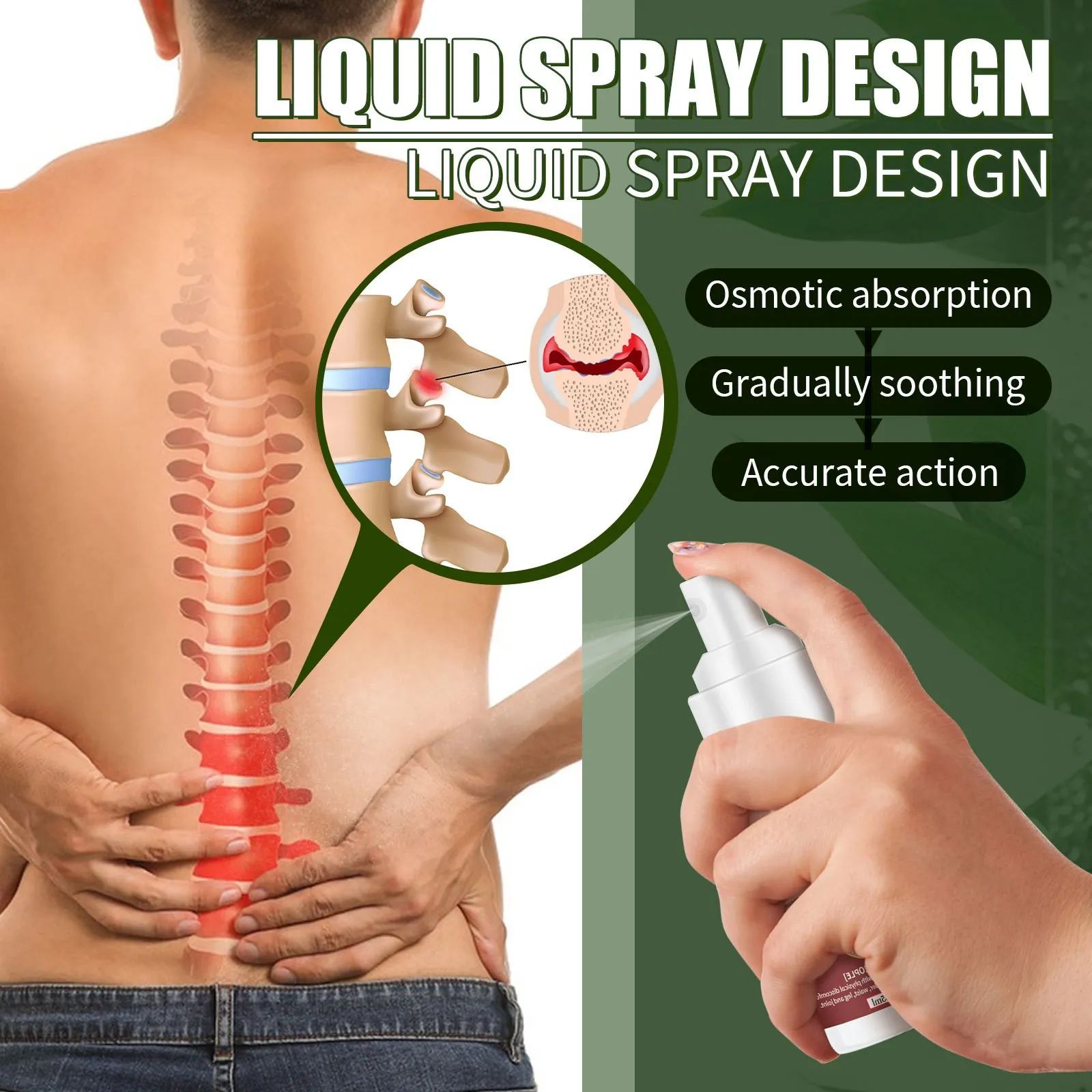 Lumbar Spine Cold Gel Spray Relieve Knee Joint Pain Rrheumatoid Cervical Spine Waist Muscle Strain Back Spine Gel Soothing Spray