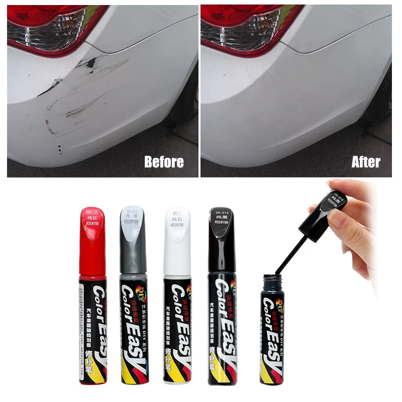 4 Colors Car Professional Paint Pen,  Universal Car Scratch Repair Paint Pen Waterproof Auto Coat Repair Paint Care Pen Scrach Removal Auto Paint Pen Car Accessories