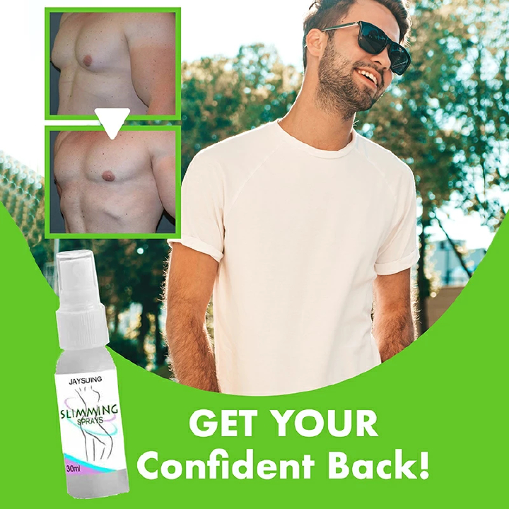 Gynecomastia Reduction Cellulite Spray Men's Muscle Accelerator Sprayer 30ml Natural Extracts for Tightening Muscle Fitness