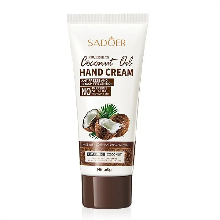 Coconut Hydrating, Moisturizing, Anti-Cracking And Nourishing Hand Cream,Coconut Hand CreamAnti Crack Coconut Oil Drying Repair Serum Fade Fine Lines Exfoliating Whiten Moisturizing Skin Care 60g