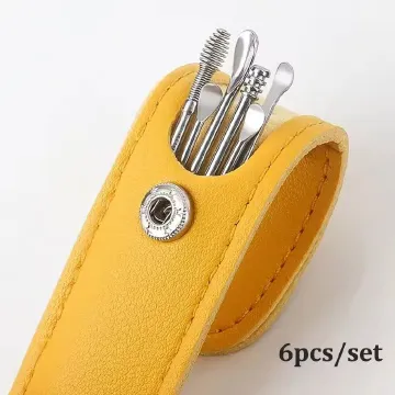 6Pcs Ear-digging artifact stainless steel ear-digging spoon ear-picking tool ear-digging spoon-digging ear cleaner earpick,Ear Cleaning Tool Stainless Steel Ear Pick Kit &1Pc Storage Bag Earwax Remove