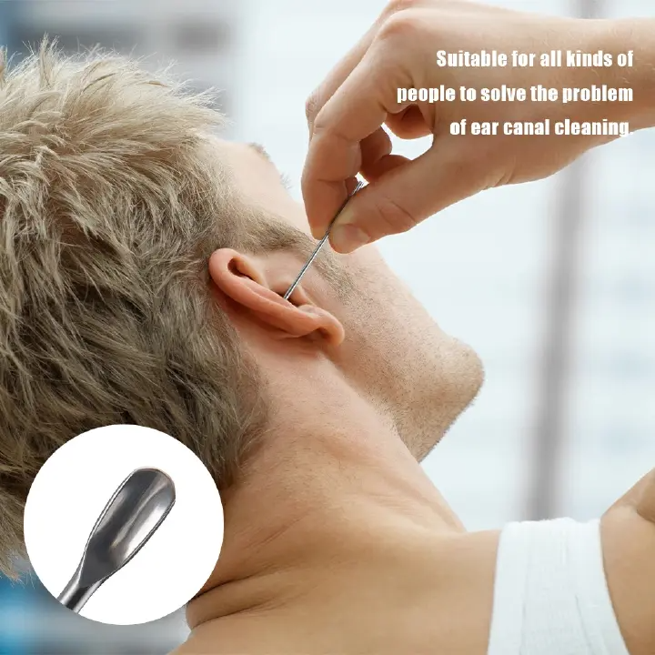6Pcs Ear-digging artifact stainless steel ear-digging spoon ear-picking tool ear-digging spoon-digging ear cleaner earpick,Ear Cleaning Tool Stainless Steel Ear Pick Kit &1Pc Storage Bag Earwax Remove