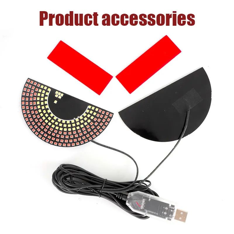 Truck Devil's Eye Light,Car Back Window expression lights LED Strips Light Panel Car Windshield Display Devil's Eye Decorative Lamps USB Plug Lighting