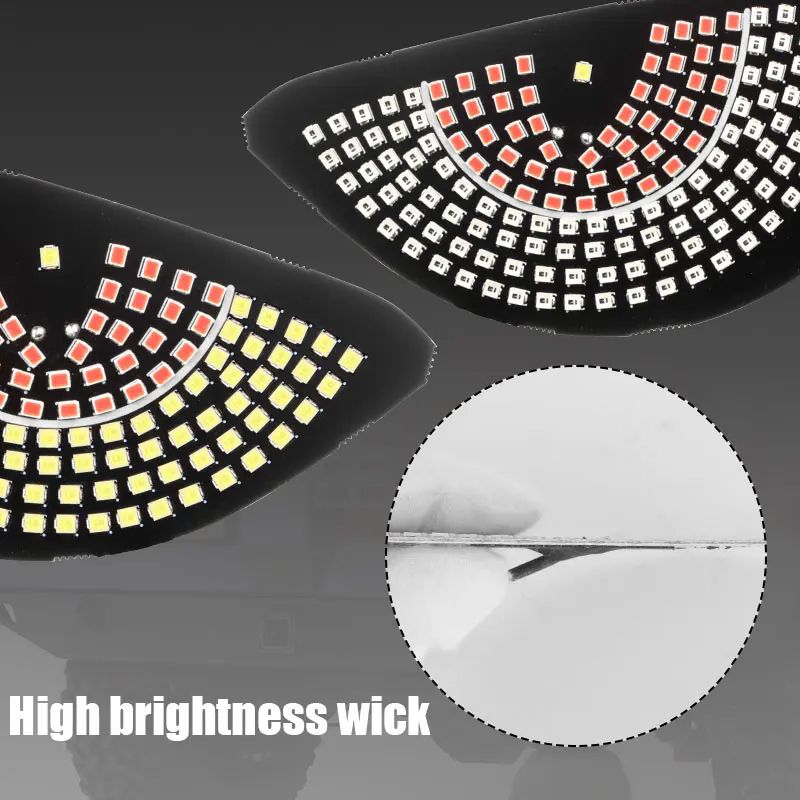 Truck Devil's Eye Light,Car Back Window expression lights LED Strips Light Panel Car Windshield Display Devil's Eye Decorative Lamps USB Plug Lighting