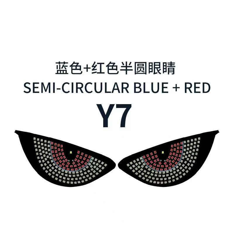 Truck Devil's Eye Light,Car Back Window expression lights LED Strips Light Panel Car Windshield Display Devil's Eye Decorative Lamps USB Plug Lighting