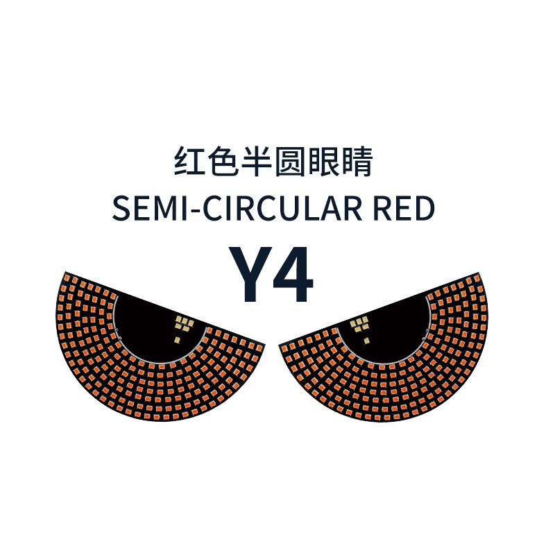 Truck Devil's Eye Light,Car Back Window expression lights LED Strips Light Panel Car Windshield Display Devil's Eye Decorative Lamps USB Plug Lighting