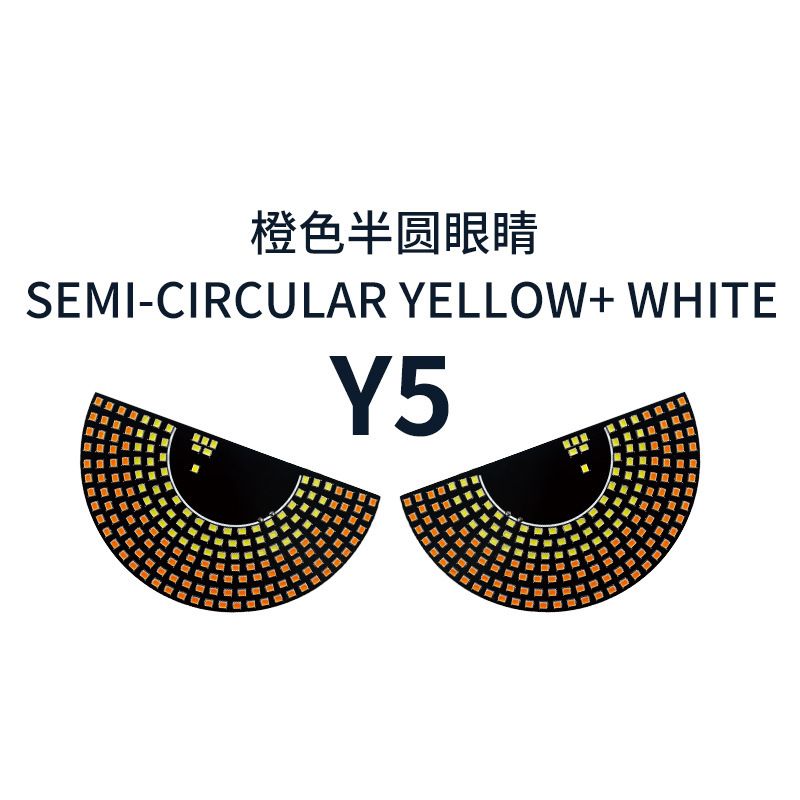 Truck Devil's Eye Light,Car Back Window expression lights LED Strips Light Panel Car Windshield Display Devil's Eye Decorative Lamps USB Plug Lighting