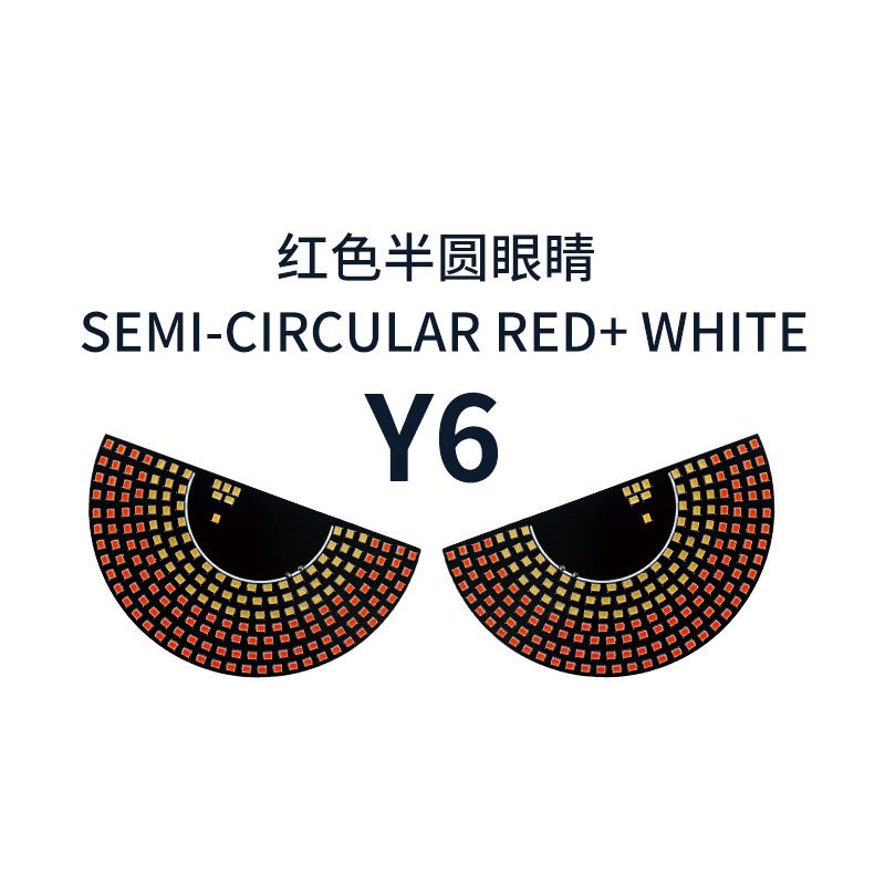 Truck Devil's Eye Light,Car Back Window expression lights LED Strips Light Panel Car Windshield Display Devil's Eye Decorative Lamps USB Plug Lighting