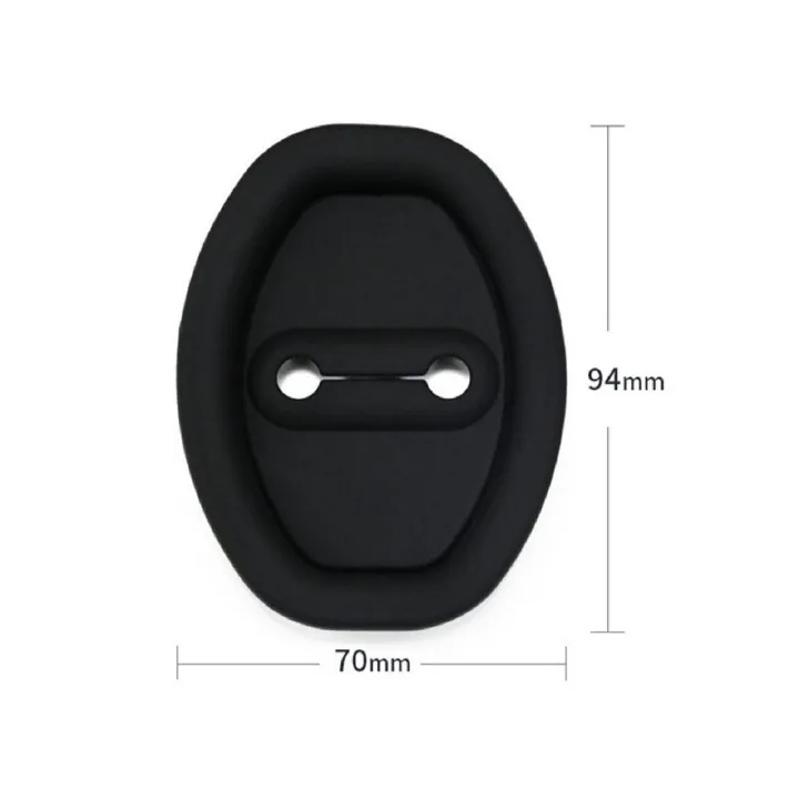 4PCS Car door lock protection pad, door shock absorption cushion pad,Upgrade Car Door Closing Shockproof Silicone Cushion Mute Shock Absorber Protective Covers Car Door Latch Accessories