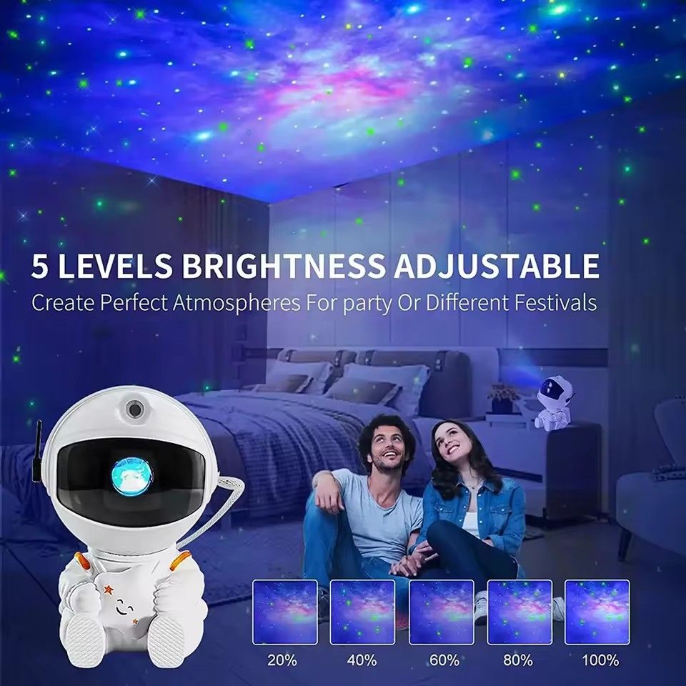 Star Projector Galaxy Night Light Astronaut Space Projector Starry Nebula Ceiling LED Lamp for Bedroom Home Decorative kids gift