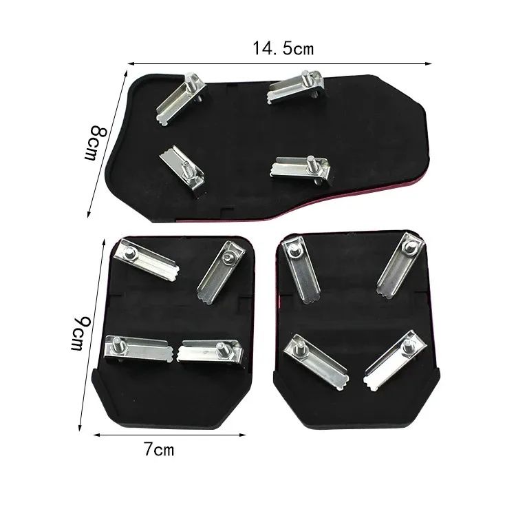 Universal Car Pedal Cover,2/3 pieces of car pedals, car supplies, car anti-skid pedals, manual transmission (3 pieces) / automatic (2 pieces), accelerator brake pedal