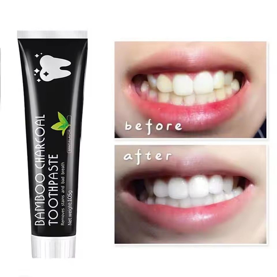 Bamboo Charcoal Toothpaste Whitening Teeth Activated Carbon Removing Yellow Teeth Cleaning Tooth Stain Fresh Oral Tooth Care