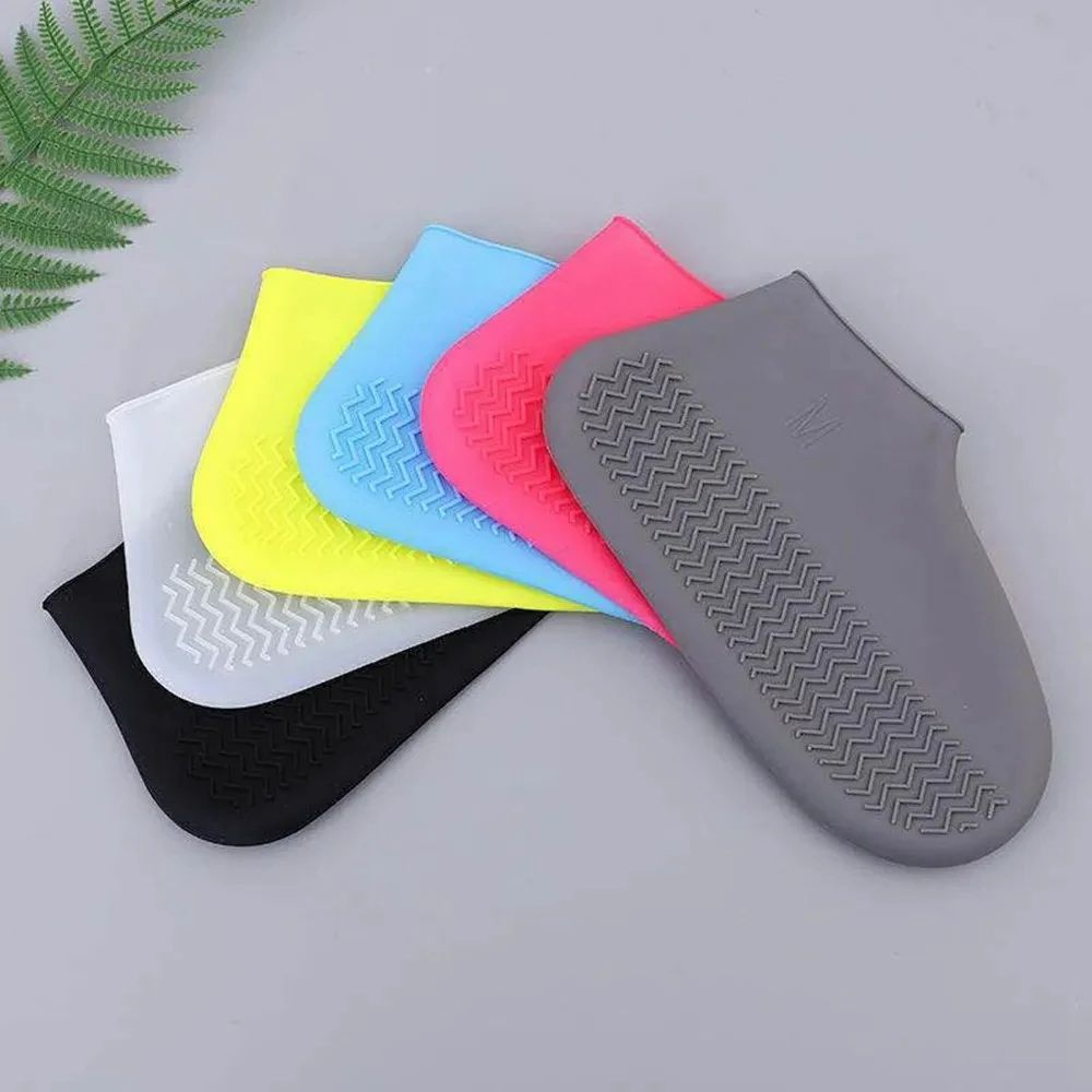 Waterproof Shoe Covers Silicone Material Unisex Shoes Protectors Rain Boots for Outdoor Rainy Days