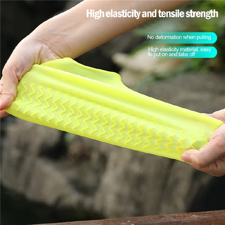 Waterproof Shoe Covers Silicone Material Unisex Shoes Protectors Rain Boots for Outdoor Rainy Days