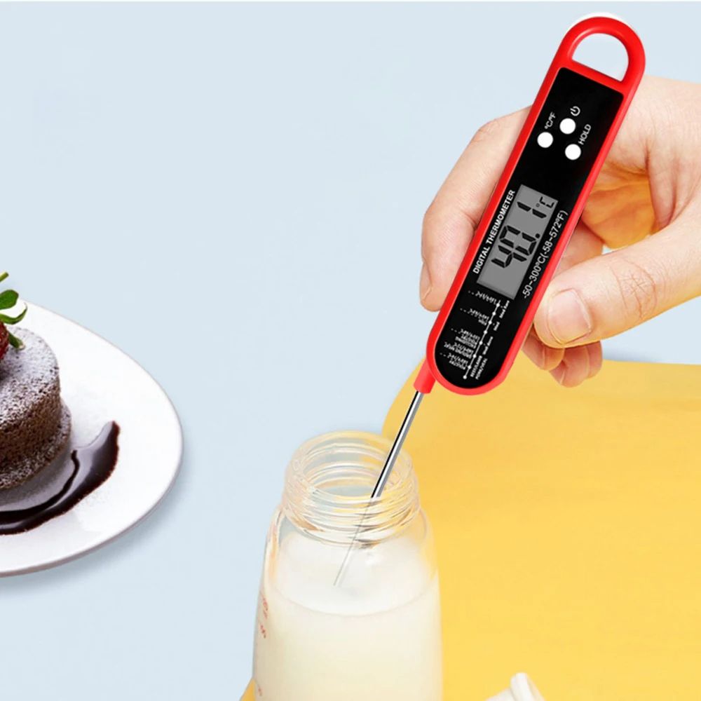 Digital Meat Thermometer Instant Read Waterproof Food BBQ Thermometer Backlight Calibration Thermometer Kitchen Outdoor Cooking