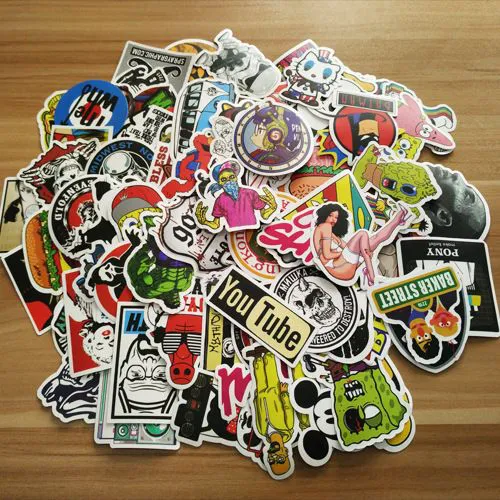 100PCS Fashion Style Graffiti Stickers DIY Luggage Laptop Skateboard Car Motorcycle Bicycle Stickers