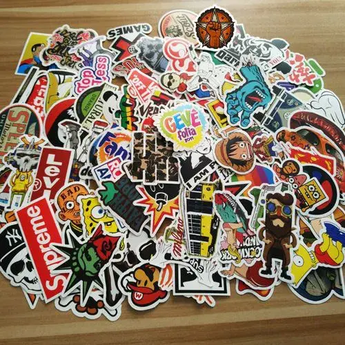 100PCS Fashion Style Graffiti Stickers DIY Luggage Laptop Skateboard Car Motorcycle Bicycle Stickers