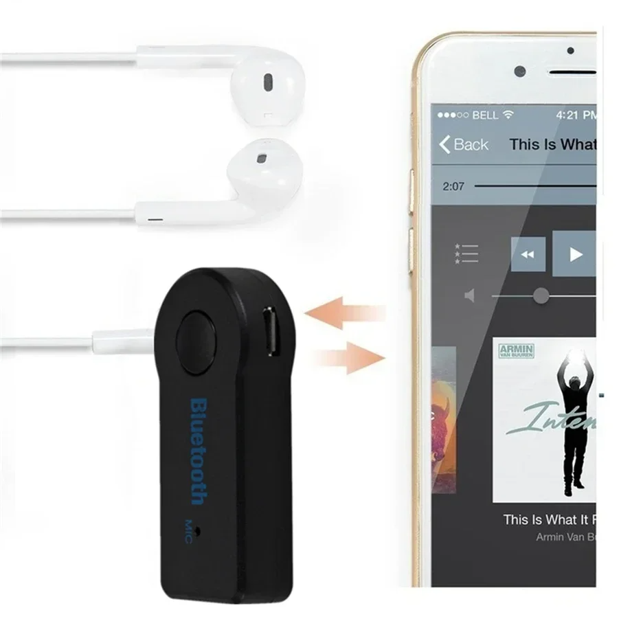 Bluetooth 5.0 Receiver Transmitter 2 in 1 Wireless Adapter 3.5mm Jack For Car Music Audio Aux A2dp Headphone Reciever Handsfree