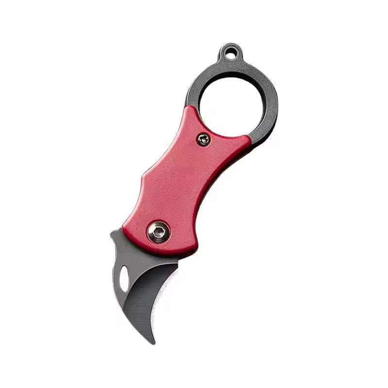 2024 New Outdoor Folding Knife EDC Key Fox Claw Box Cutter Necklace Knife Camping Portable Self-defense Pocket Knife