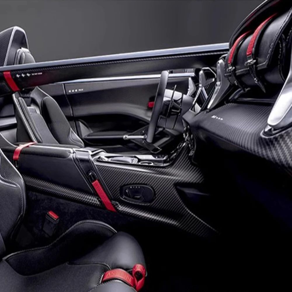 30cmx127cm 3D Carbon Fiber Vinyl Car Wrap Sheet Roll Film Car stickers and Decals Car Styling