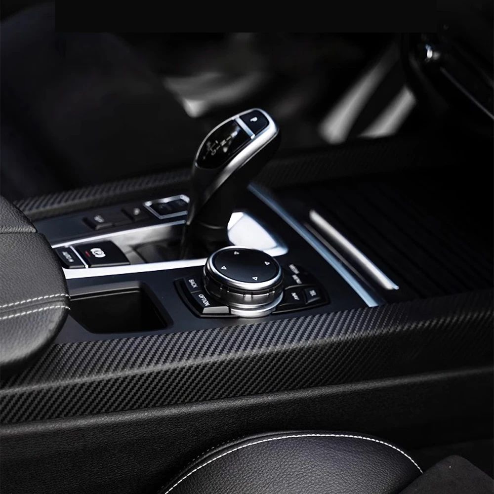 30cmx127cm 3D Carbon Fiber Vinyl Car Wrap Sheet Roll Film Car stickers and Decals Car Styling