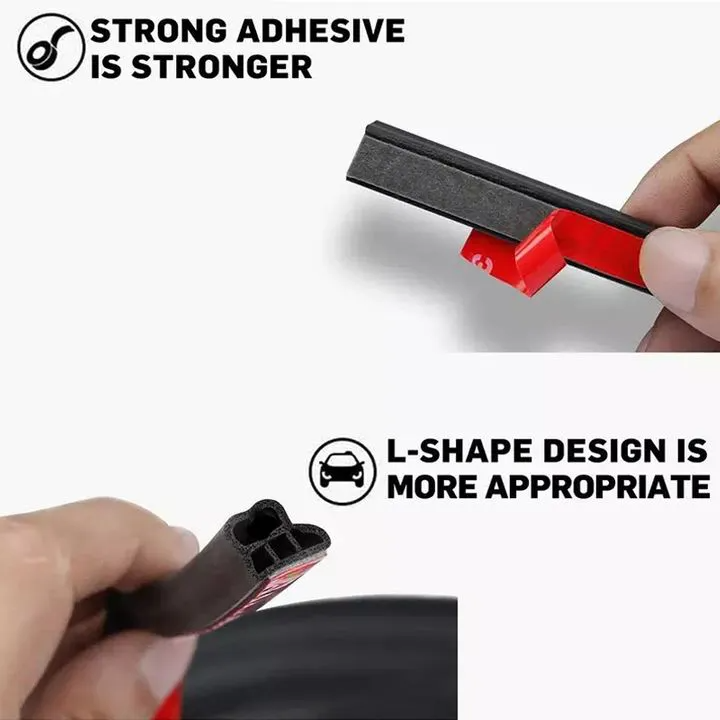 BL 5M L-Type Thicken Car Door Hood Trunk Edge Sound Insulation Rubber Seal Strips Auto Weatherstrip