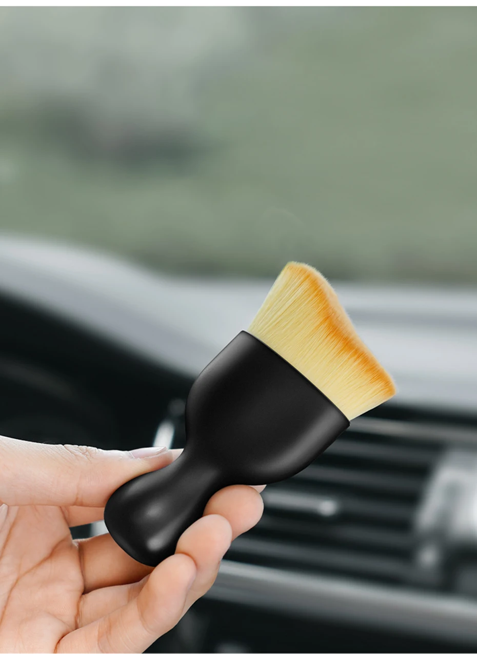 Car Interior Dust Sweeping Soft Brush Car Washing Tool Keyboard Gap Car Dust Brush Detailing Cleaning Brush Car Care