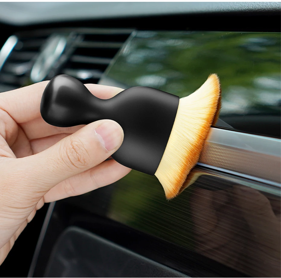 Car Interior Dust Sweeping Soft Brush Car Washing Tool Keyboard Gap Car Dust Brush Detailing Cleaning Brush Car Care