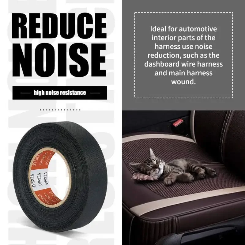 9MM  Heat-resistant Flame Retardant Tape Adhesive Cloth Tape For Car Cable Harness Wiring Protection