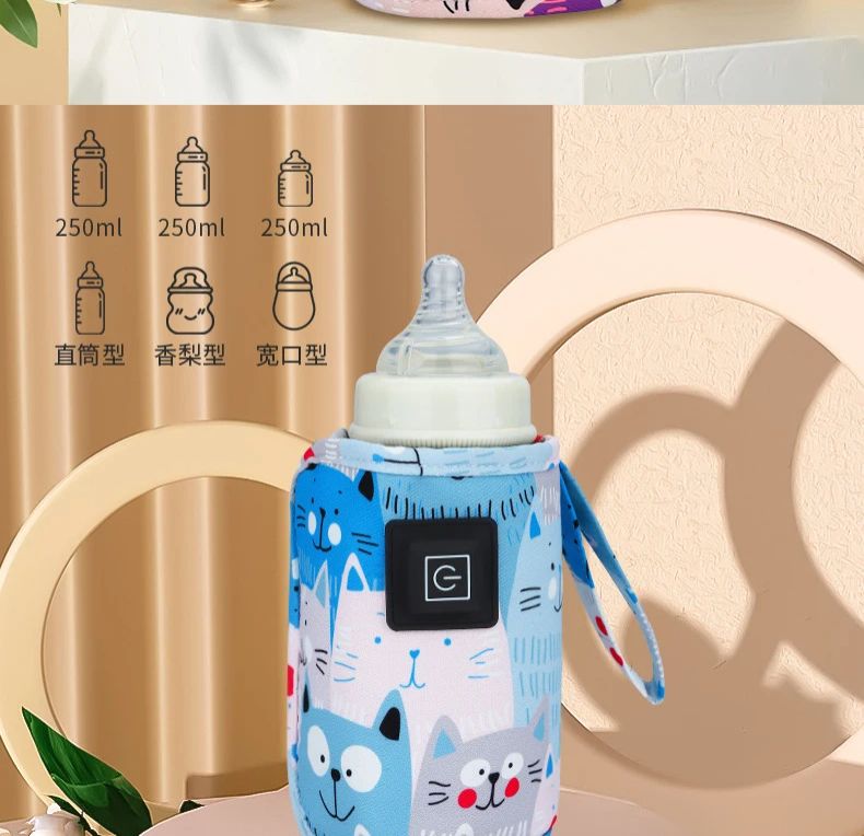 USB Milk Water Warmer, Travel Stroller Insulated Bag, Nursing Bottle Heater, Portable Bottle Feeding Warmer, Christmas, Hallowee