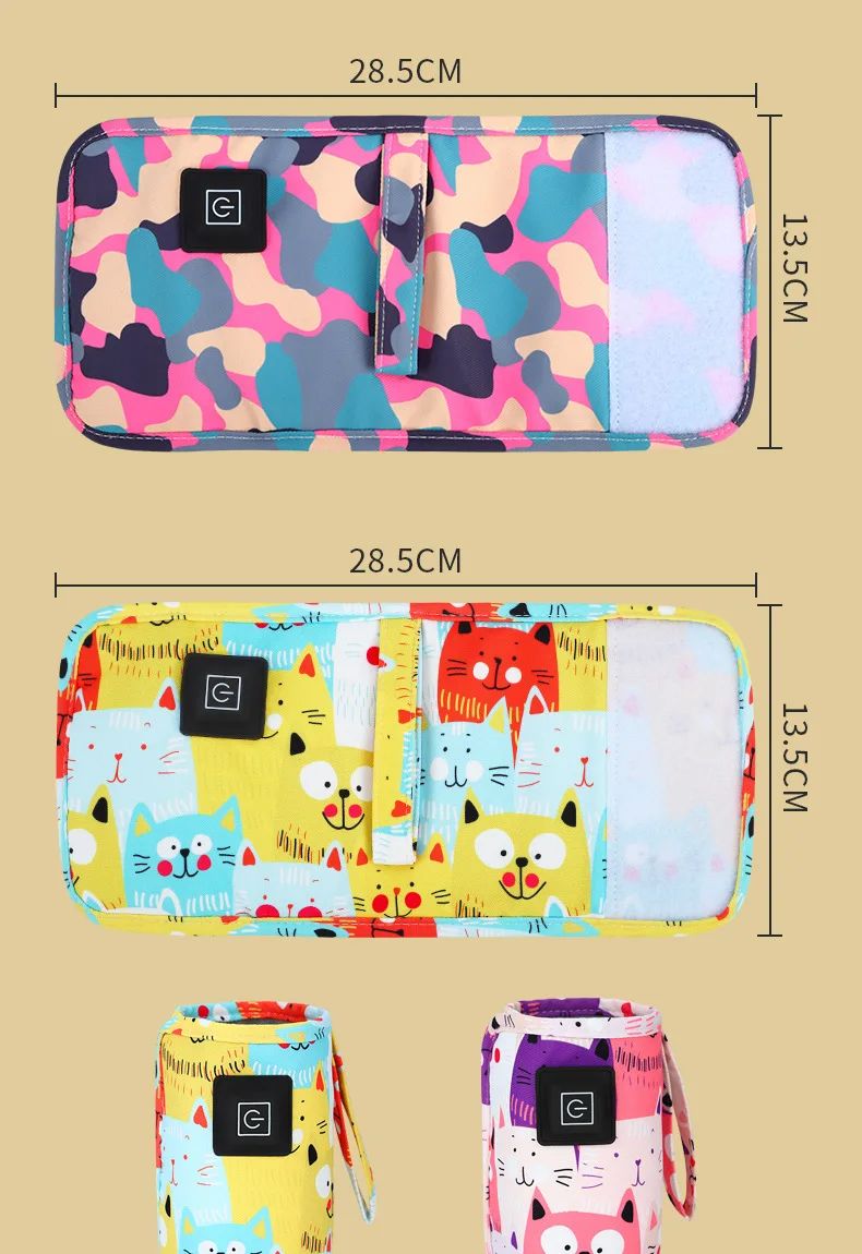 USB Milk Water Warmer, Travel Stroller Insulated Bag, Nursing Bottle Heater, Portable Bottle Feeding Warmer, Christmas, Hallowee