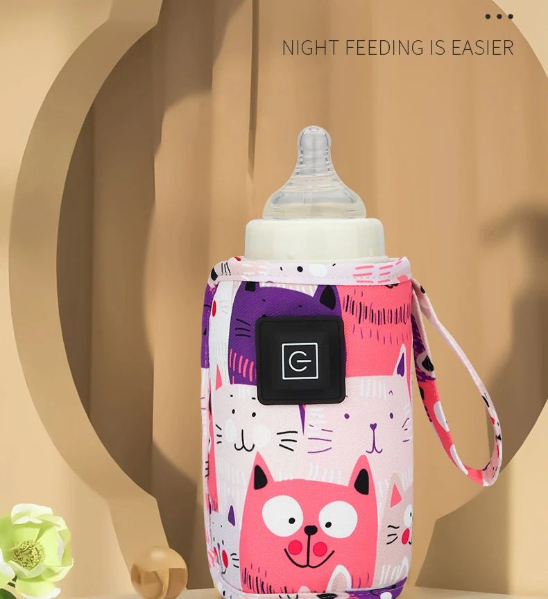 USB Milk Water Warmer, Travel Stroller Insulated Bag, Nursing Bottle Heater, Portable Bottle Feeding Warmer, Christmas, Hallowee