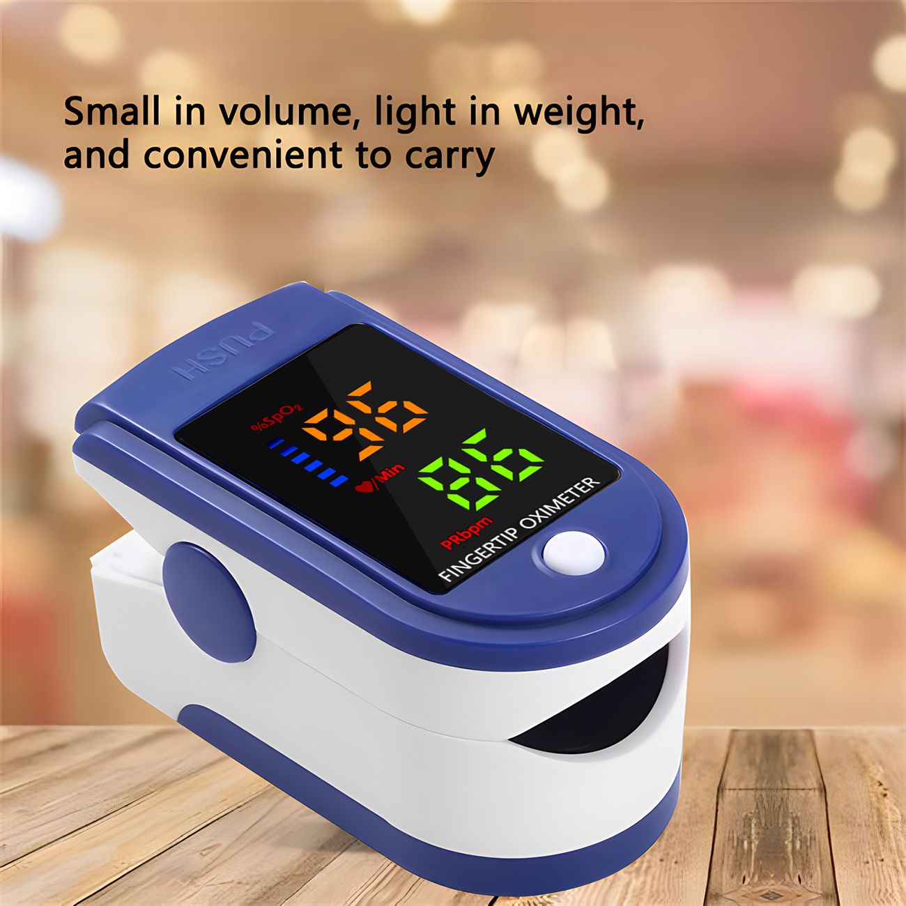 Portable Household Medical Device Blood Oxygen Machine LED LCD Display Fingertip Pulse Oximeter For Heart Rate Measure Medical Supplies Equipment Home Tests Health Tests Saturometro Moni