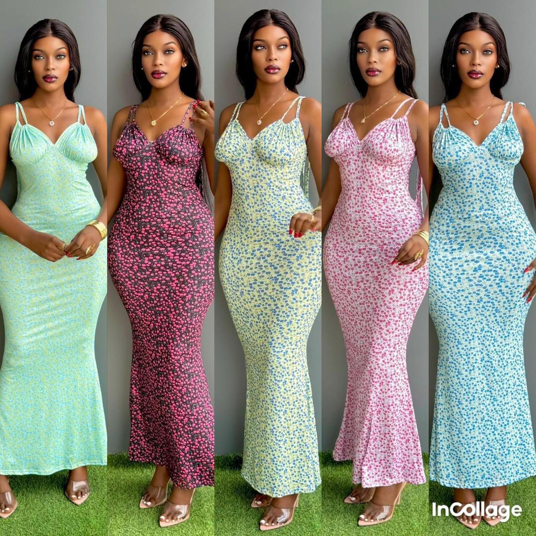 Summer Bloom Elegance™ Bodycon Maxi Dress – Adjustable Spaghetti Straps, Sweetheart Neckline & Ruched Floral Perfection for Casual Chic and Garden Glam Moments