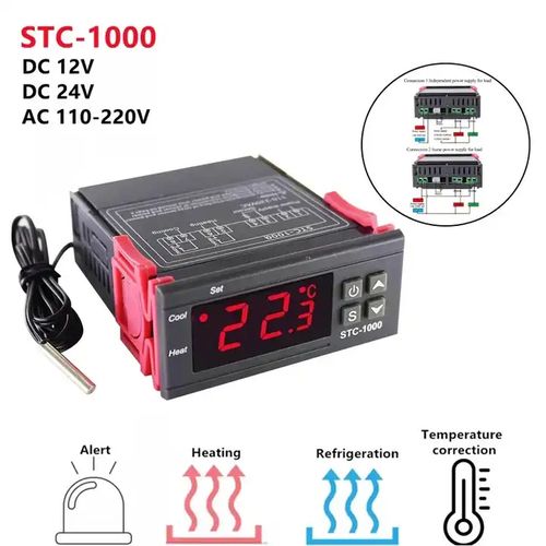 STC-1000 Digital Temperature Controller for Aquariums, Hatcheries, and Seafood Management