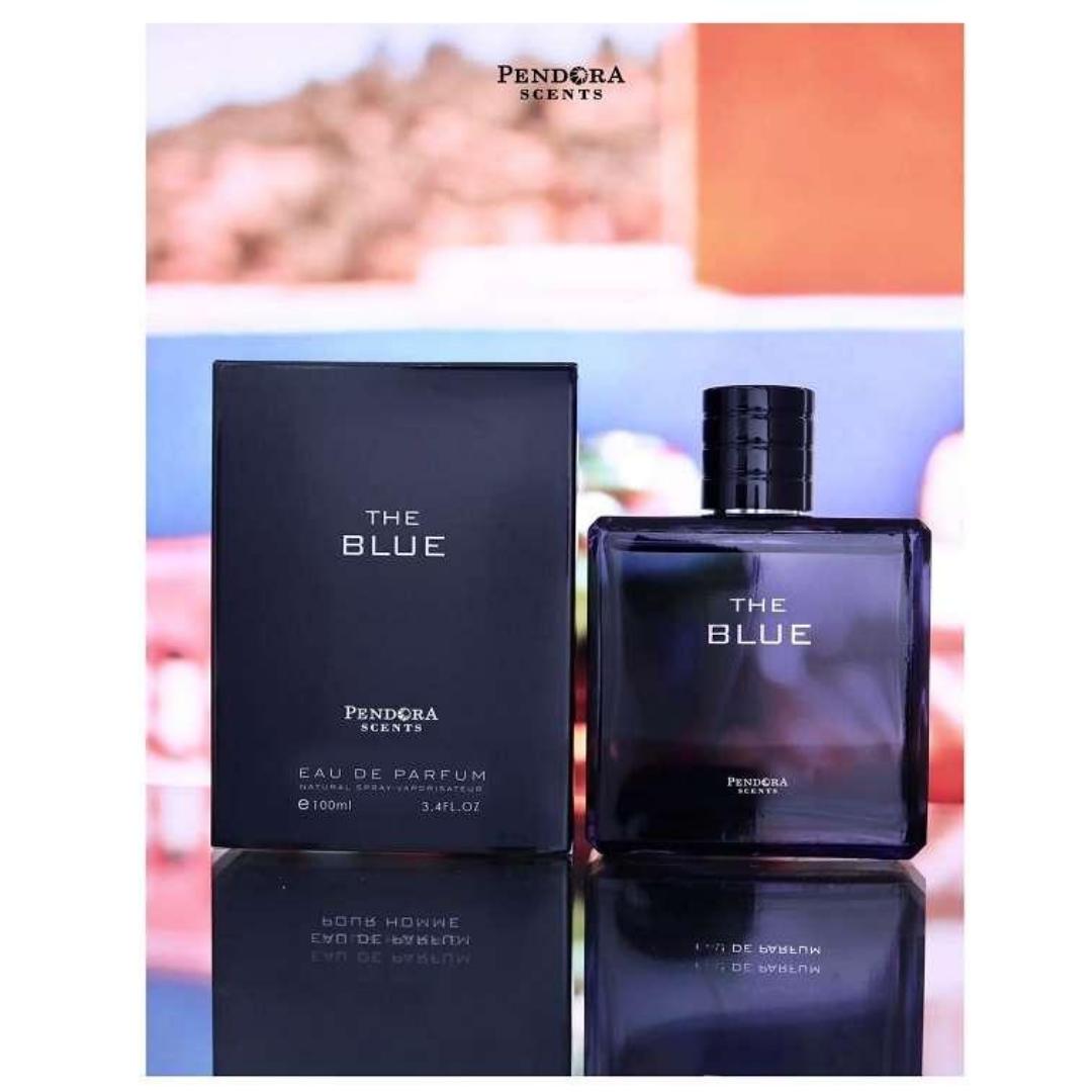 The Blue Pendora Scents by Paris Corner is a masculine fragrance from the oriental woody fruity family inspired by Bleu Chanel Perfume