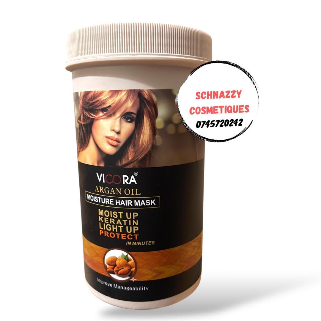 950ml Salon Quality Argan Oil Moisture Hair Mask with Keratin for Damaged Hair Repair Keeps Hair Moisturised Silky Smooth Easy to Comb Antifrizz
