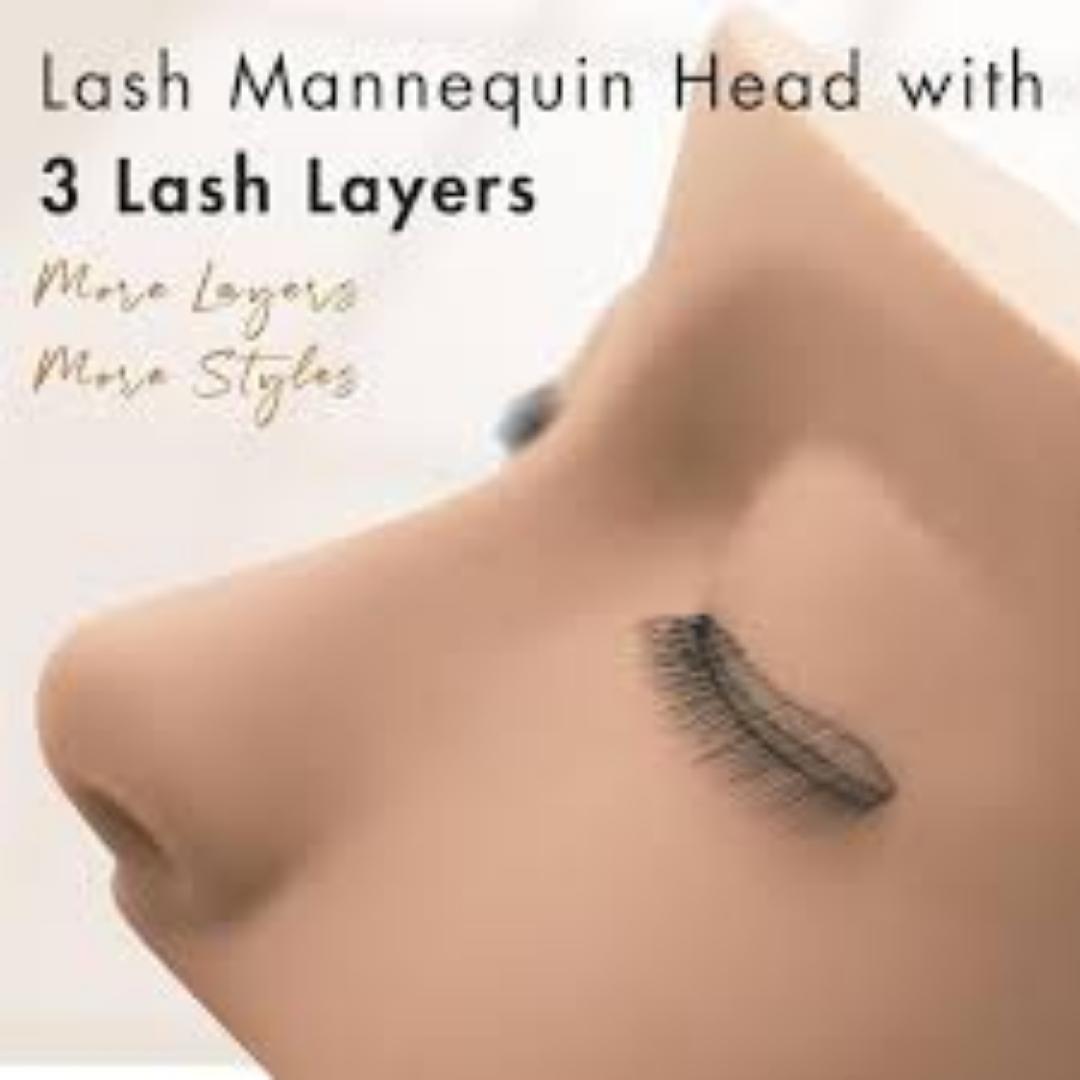 LASH KIT REALISTIC SKIN TEXTURE MAKE UP PRACTICE BOARD KIT FOR BEGINNERS FACE MANNEQUIN MAKEUP DOLL EYELASH MANNEQUIN MUA MAKEUP ARTISTS MAKE UP ACADEMY MAKE UP ACCESSORY COSMETIC PRACTICE
