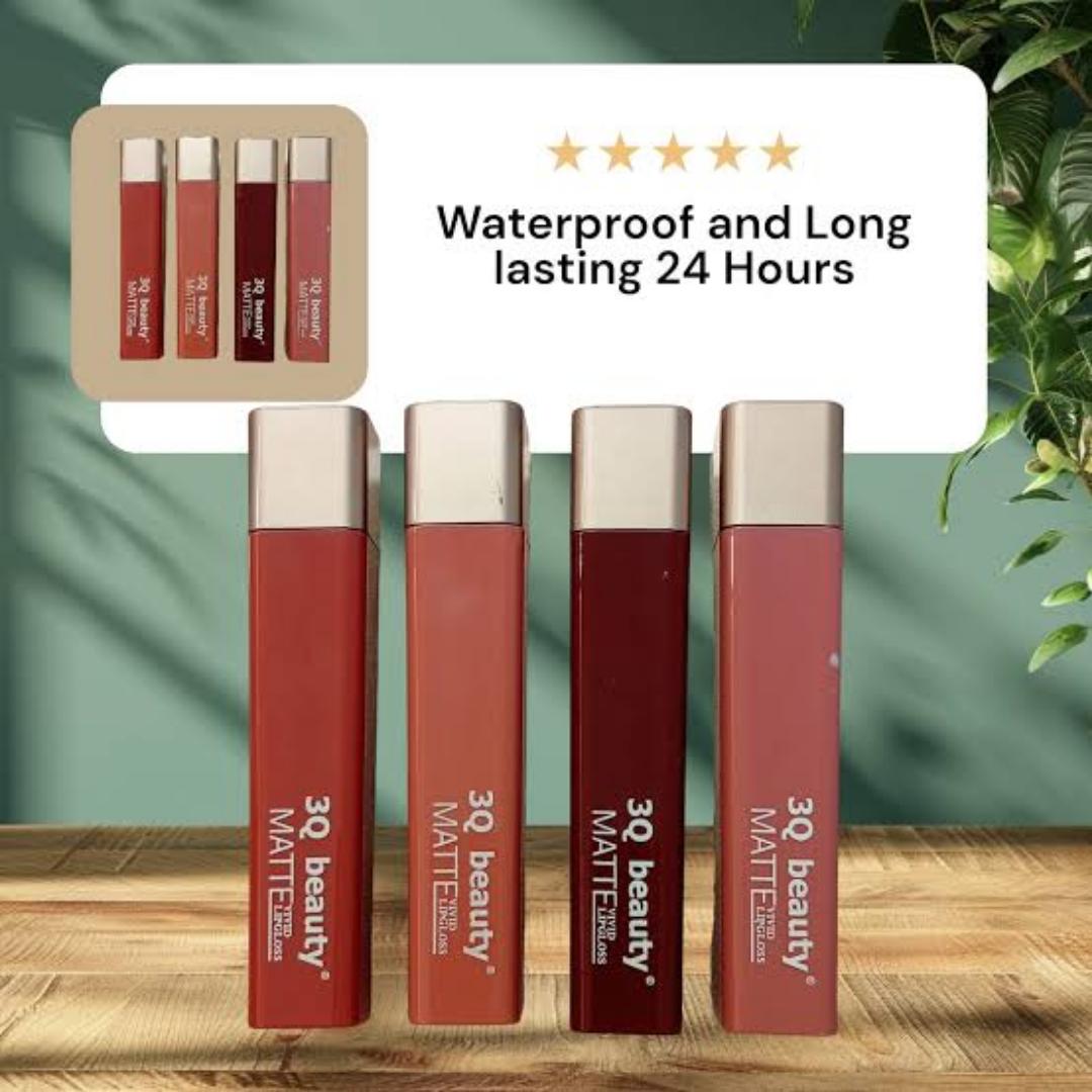 3pcs Assorted Matte Lipsticks Waterproof Makeup Long Lasting Daily Makeup Use | Lip Gloss For Girls, Women view 5