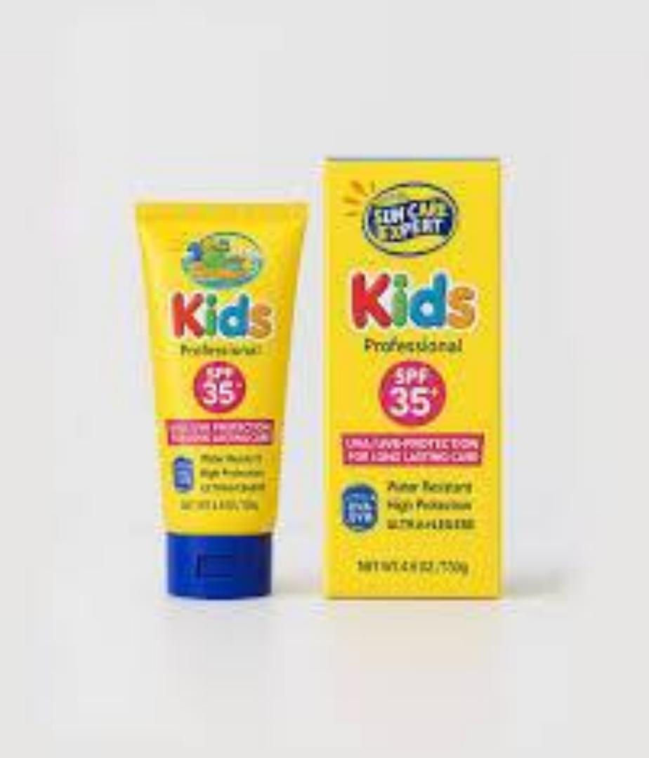 Sun Care Expert Children Sunscreen Kind to Skin SPF Soothing High Protect Sun Cream UVA UVB SPF Lightweight Kids Sunscreen Suncream Sunblock Baby Sunscreen