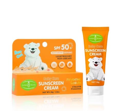 Children Sunscreen Spf 50 Kind to Skin Soothing High Protect Sun Cream UVA UVB SPF Lightweight Kids Sunscreen Suncream Sunblock Baby Sunscreen
