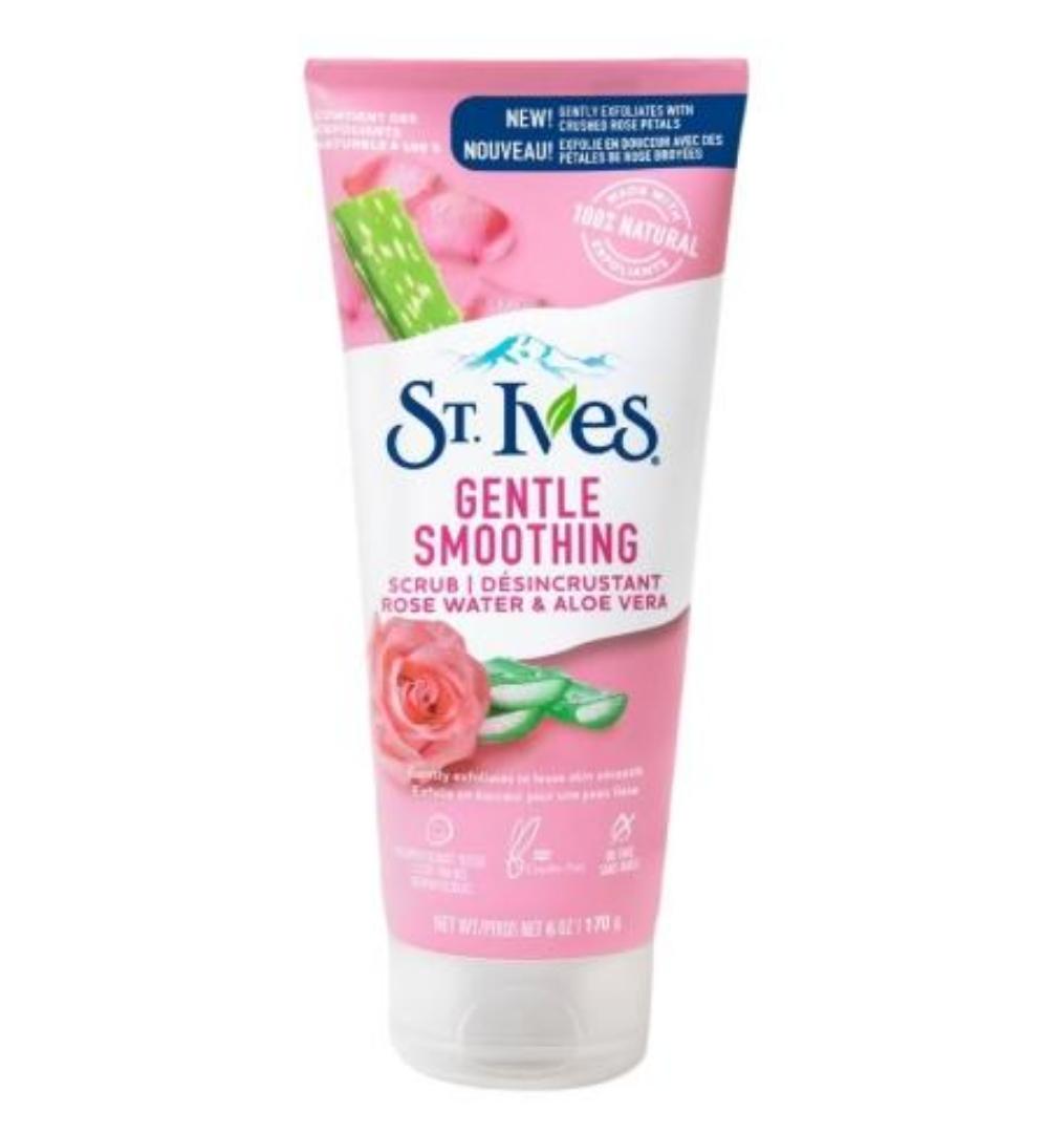 Gentle Smoothing Rose Water And Aloe Vera Scrub 170g , this delicious, citrusy scrub contains 100% natural exfoliants to polish away dryness and reveal irresistibly radiant skin.
