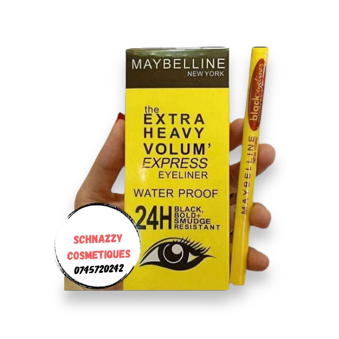Extra Heavy Volum Express Eyeliner Waterproof 24HR Black Bold Smudge ResistantBlack,Smudge resistant,Bold Eyeliner view 2