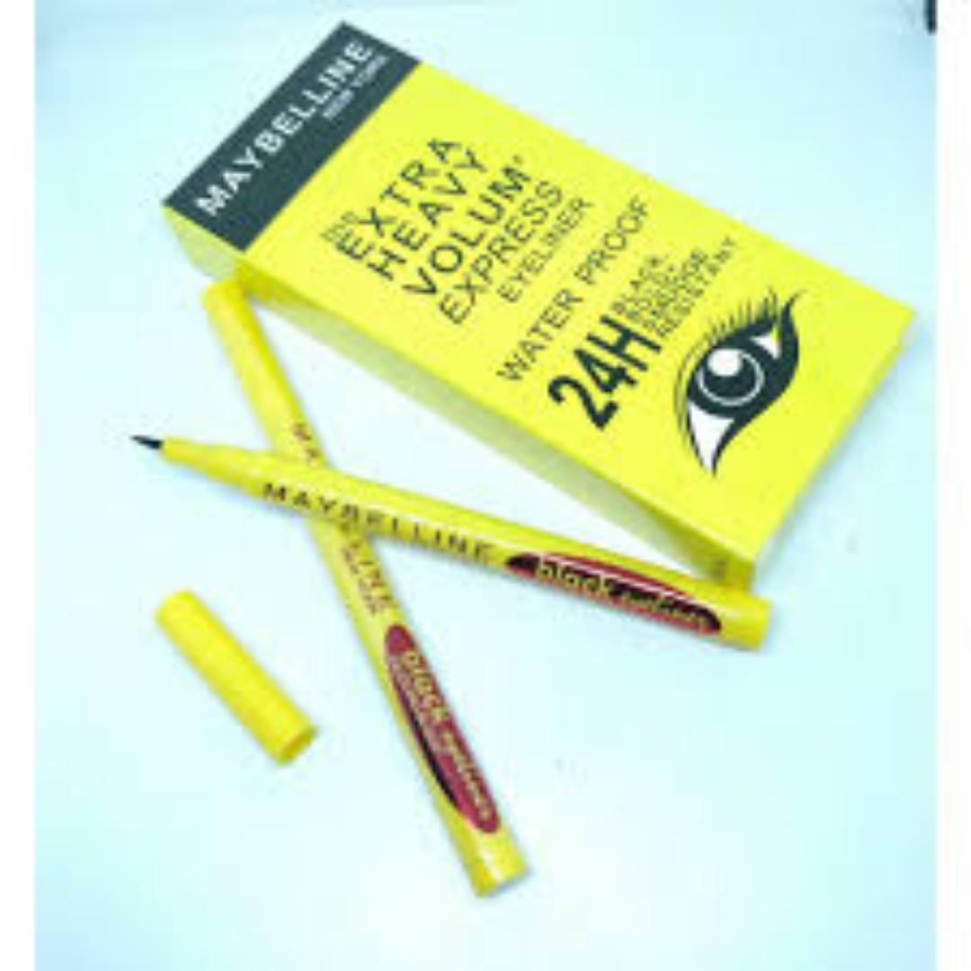 Extra Heavy Volum Express Eyeliner Waterproof 24HR Black Bold Smudge ResistantBlack,Smudge resistant,Bold Eyeliner view 5