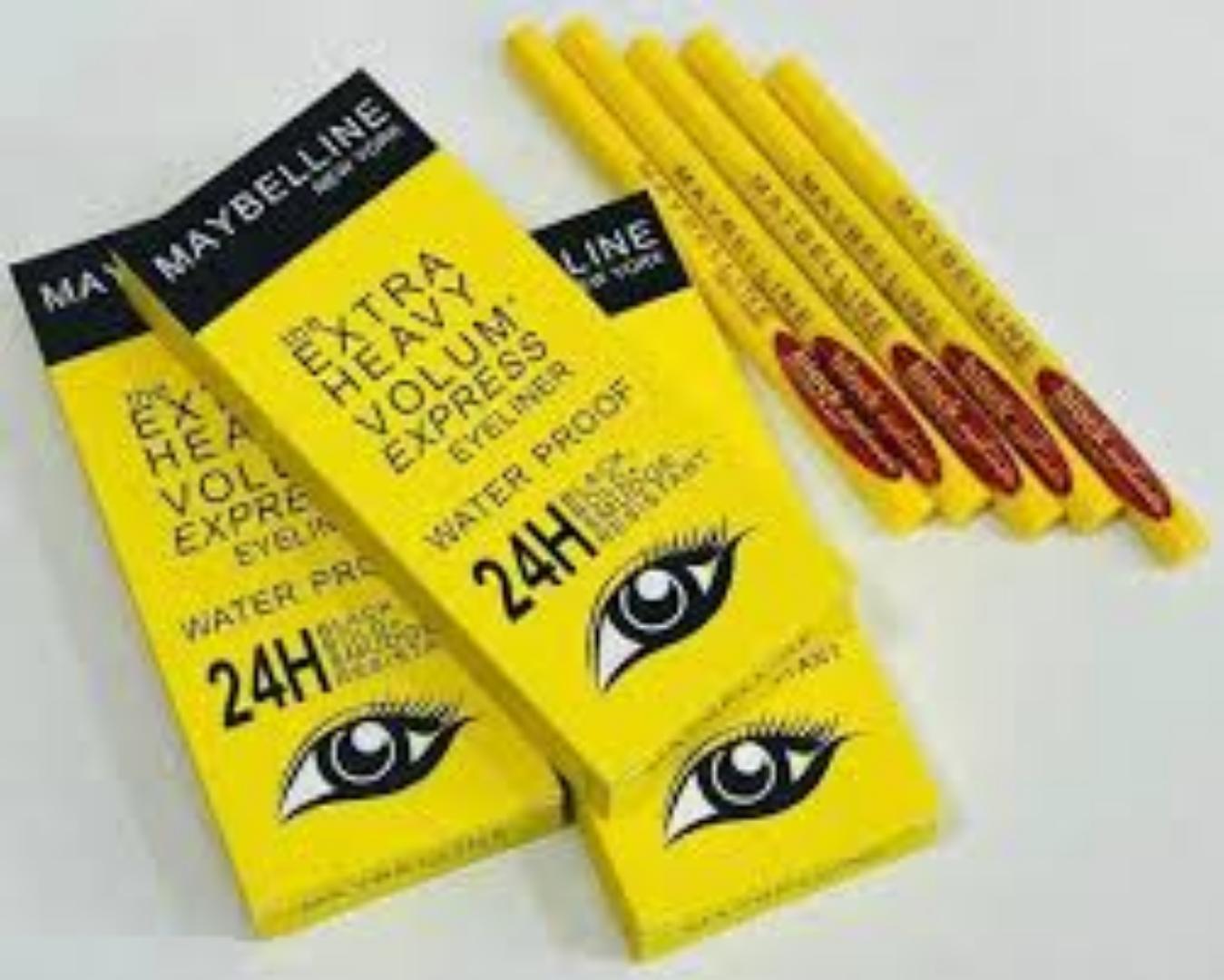 Extra Heavy Volum Express Eyeliner Waterproof 24HR Black Bold Smudge ResistantBlack,Smudge resistant,Bold Eyeliner view 6
